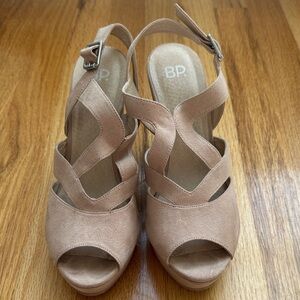 BP Blush Wedge Sandals